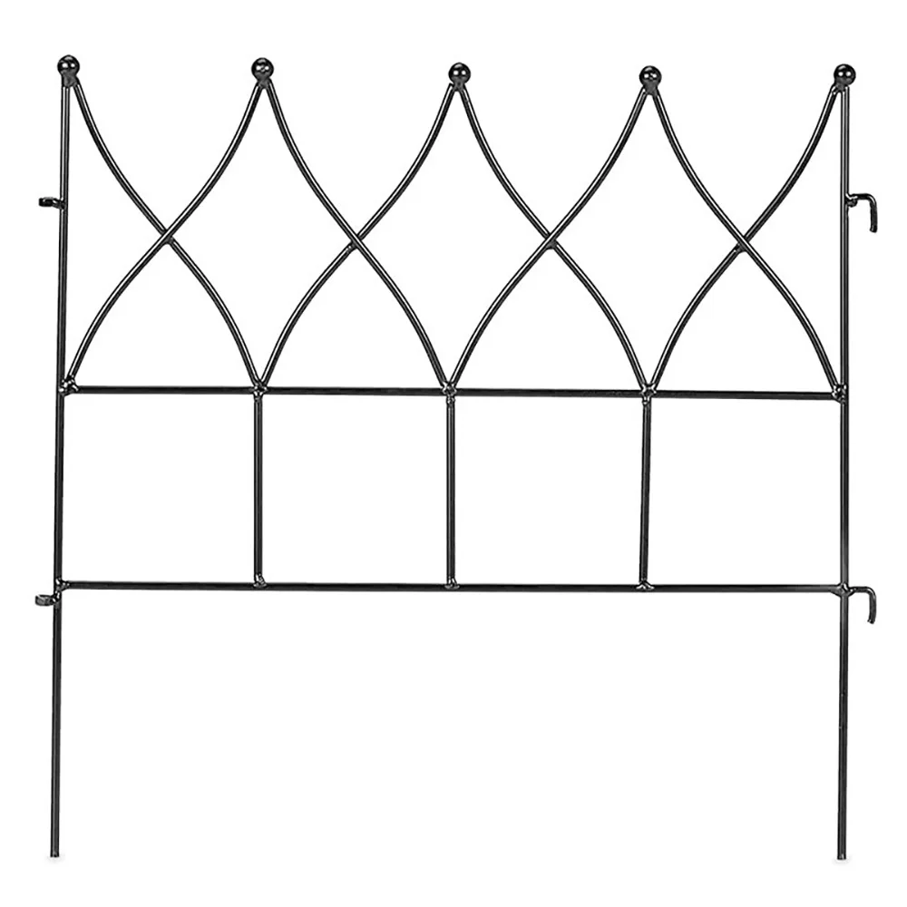 

Cross-border supply Wrought iron fence, European style outdoor courtyard Wrought iron small fence, fence plant partition gro