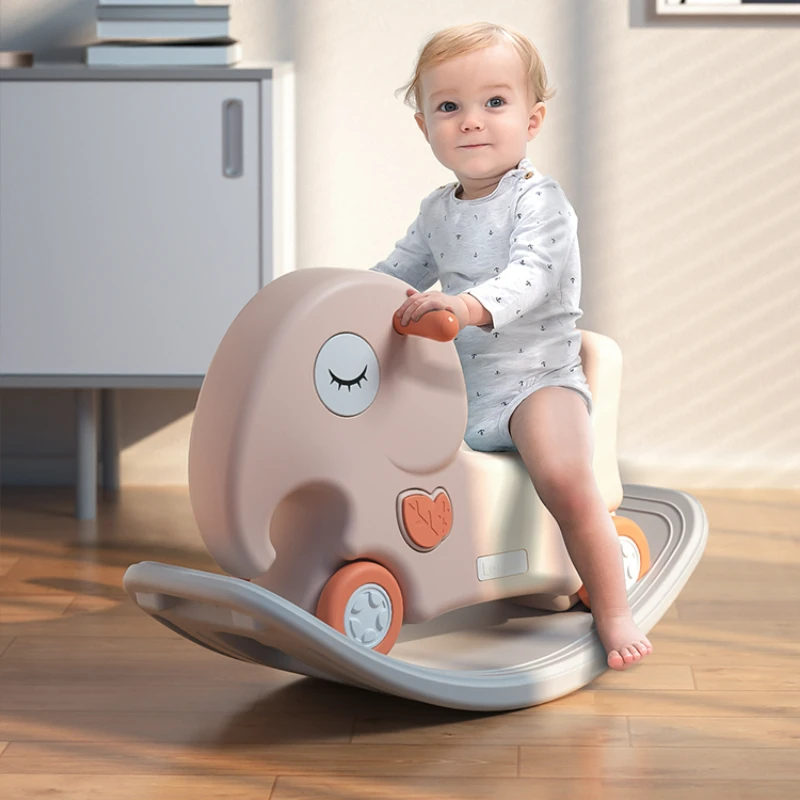 Veiligheid Antislip Klein Paard 2 In 1 Hobbelpaard Jojo Auto Comfort Baby Anti-Fall Dual Purpose Baby Schommelstoelen