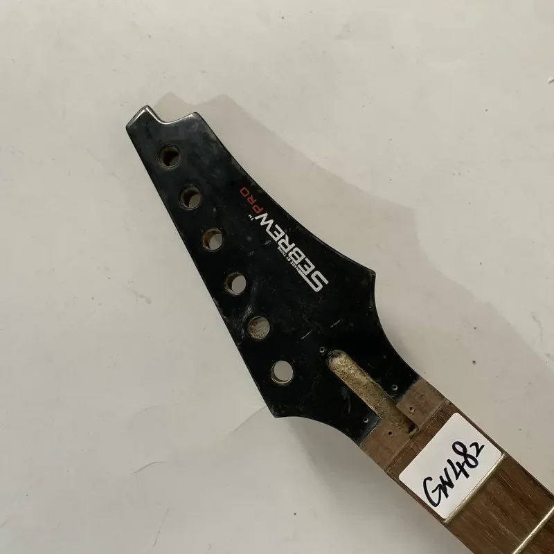 GN482 Genuine and Original Sebrew Electric Guitar Unfinished Floyd Rose Guitar Neck 24 Frets Rosewood Damages Cracks Sales