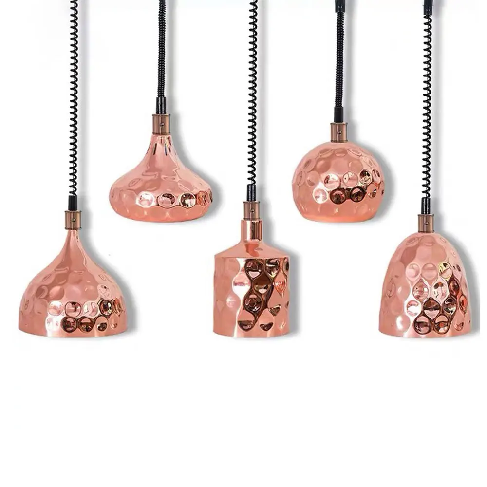

Telescopic heat preservation lamp single head lift hanging food heat preservation lamp buffet roast