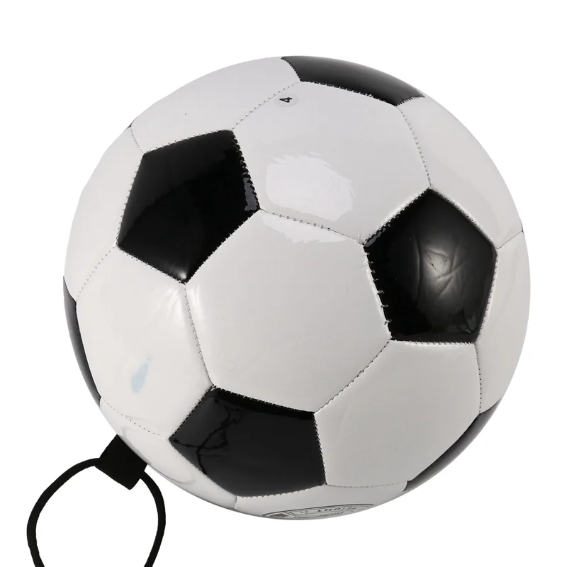 Pelota de entrenamiento de fútbol de B06C-2X, pelota de entrenamiento elástica ajustable con cuerda, tamaño 4, fútbol para entrenar y jugar deportes