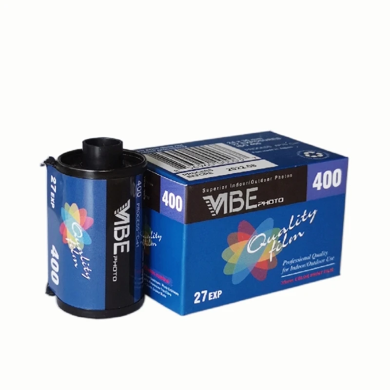 Original Vibe Film Vibe Max 400 DecarBurized C41 Film Rolls ISO 400 27 Exposure Per Rolls For 135 35mm Film Camera