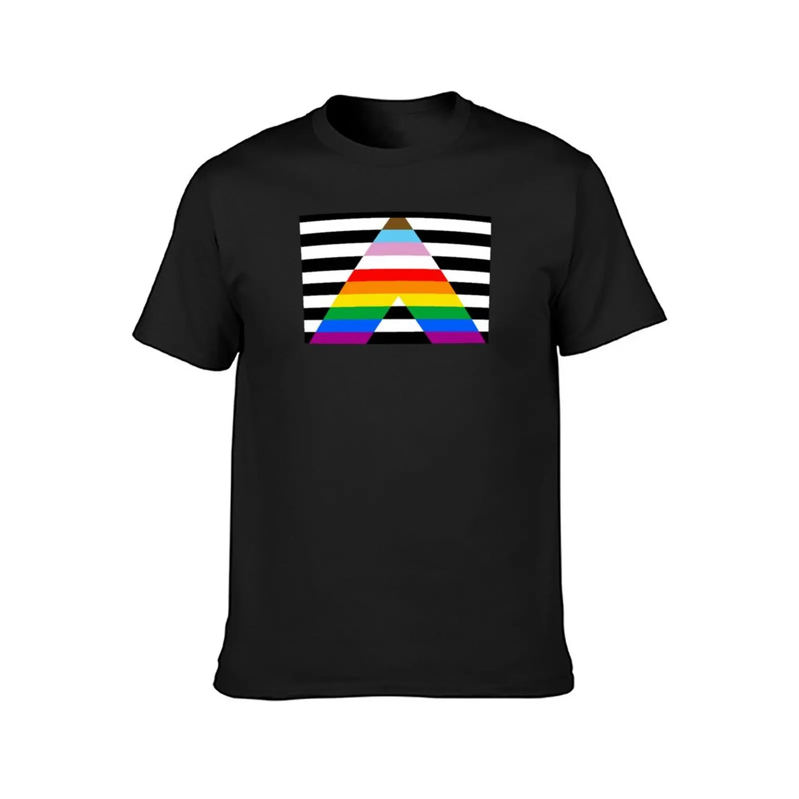 Inclusive Ally Pride Flag T-Shirt customizeds funnys sublime men t shirt