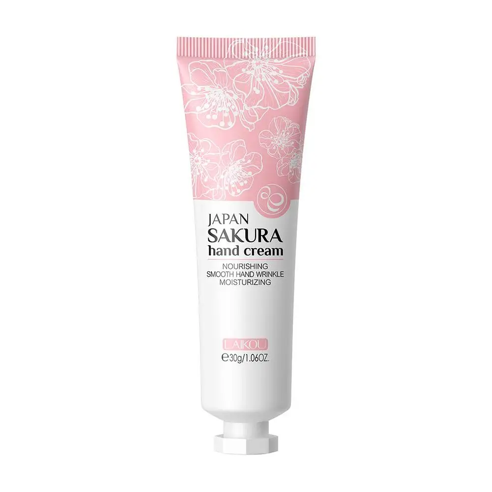 Laikou-crema de manos Sakura, 4 colores, hidratante, antigrietas, suaviza la piel tierna, crema nutritiva para el cuidado de las manos, Repa H7d4