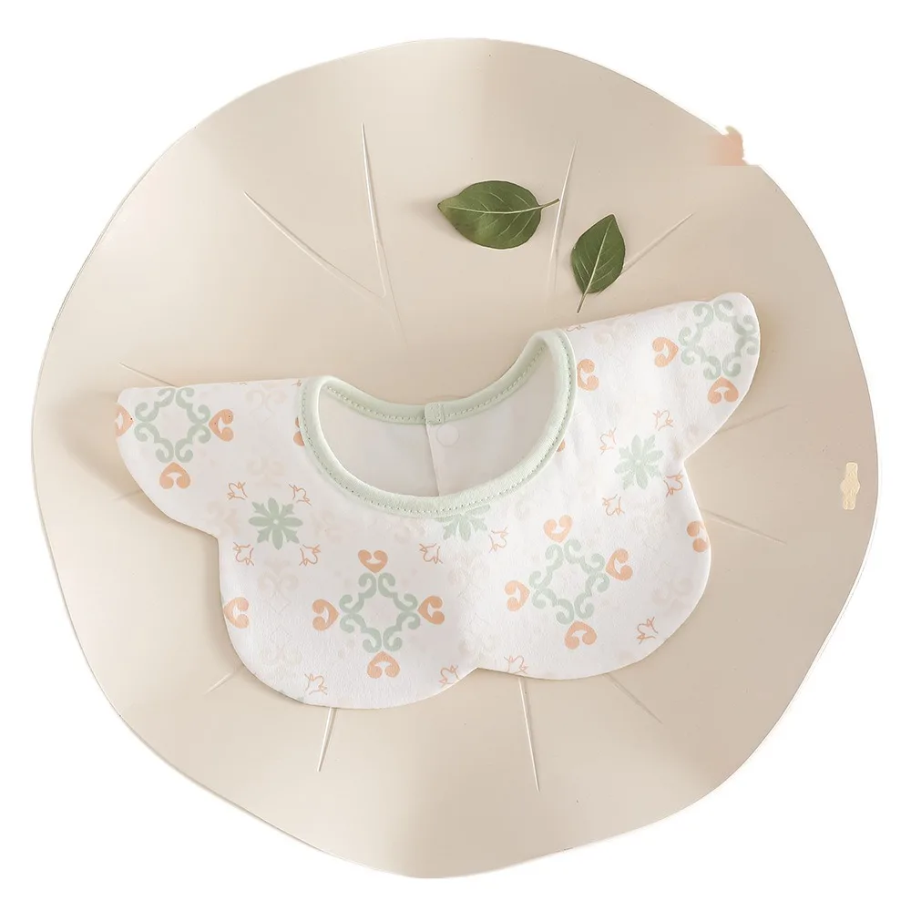 

Waterproof Baby Cotton Bibs Round Neck Princess Baby Drooling Bibs Flower Shape INS Saliva Towel Cloths Feeding Accessories