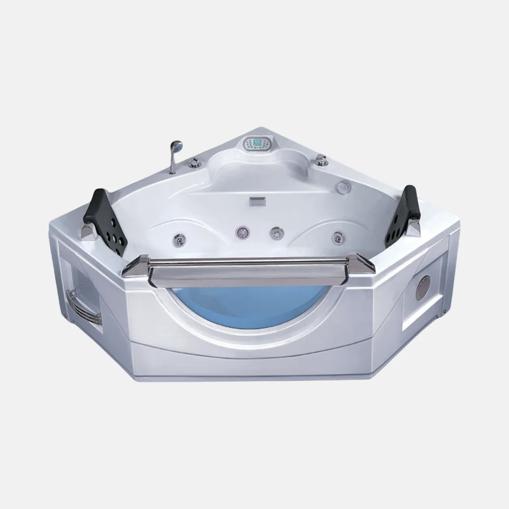 Freestanding Corner Spa Jacuzzi Faucet Bathtub Accessories Bathtub Whirlpool White Acrylic Multifunctional