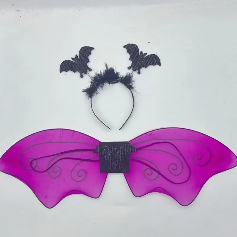 Rose Red Bat Halloween Lady COSPLAY set Halloween Bat costume set of 3 pieces