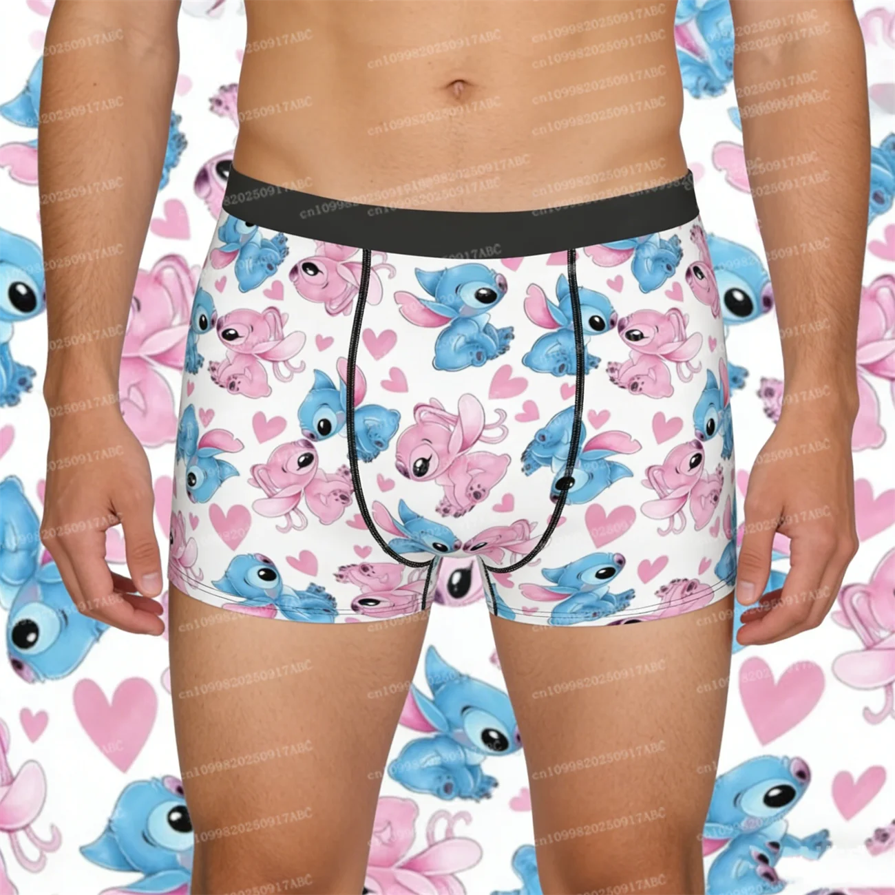 

Men Underpants Lilo And Stitch Anime Men Underwear Women Underpants Cute Cartoon Boxer Briefs Shorts Panties Soft Breathable