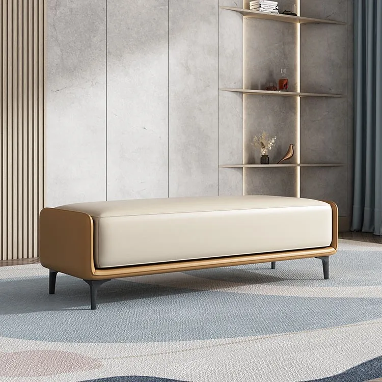 HYS bedroom light luxury bedside stool sofa bed bed Nordic simple shoe change stool bench clothing store bench rest bench
