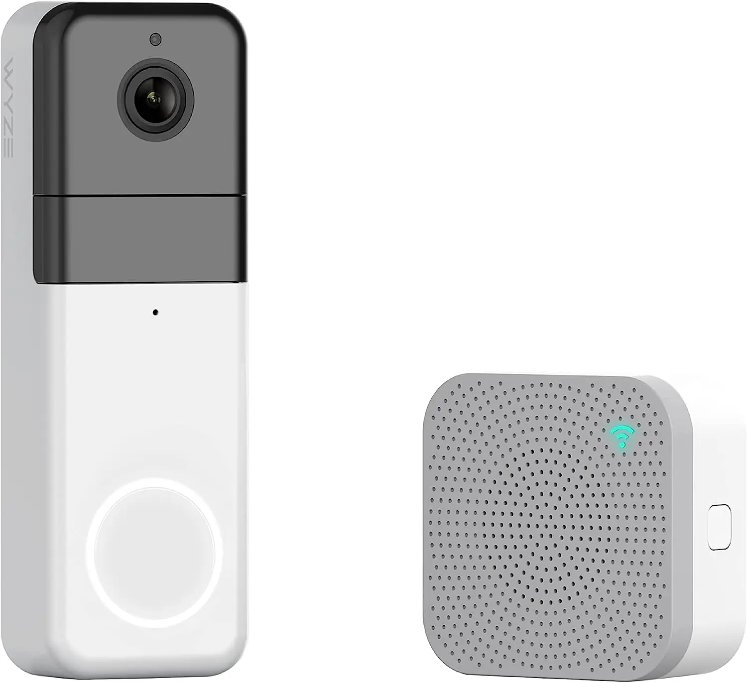 Wyze Wireless Video Doorbell Pro (Chime Included) 1440 HD Video 1:1 Aspect Ratio 1:1 Head-to-Toe View  2-Way Audio Night Vision