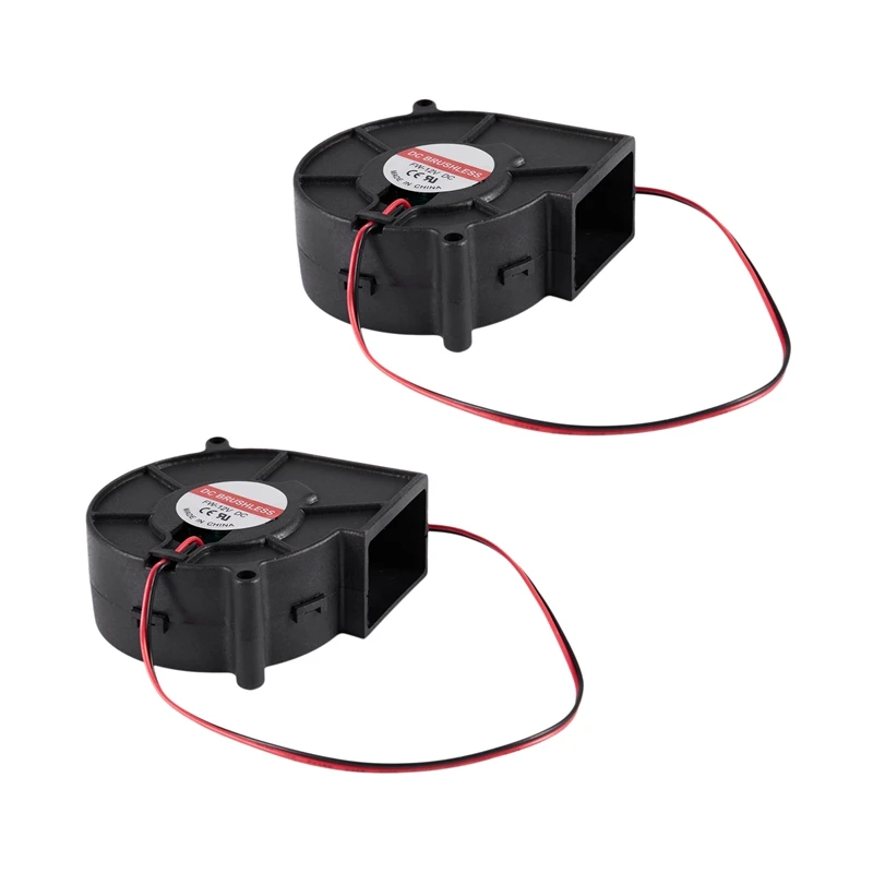 Ventilador de refrigeración para ordenador y PC, RISE-3Pcs, 75Mm X 30Mm, DC 12V, 0.36A, 2 pines