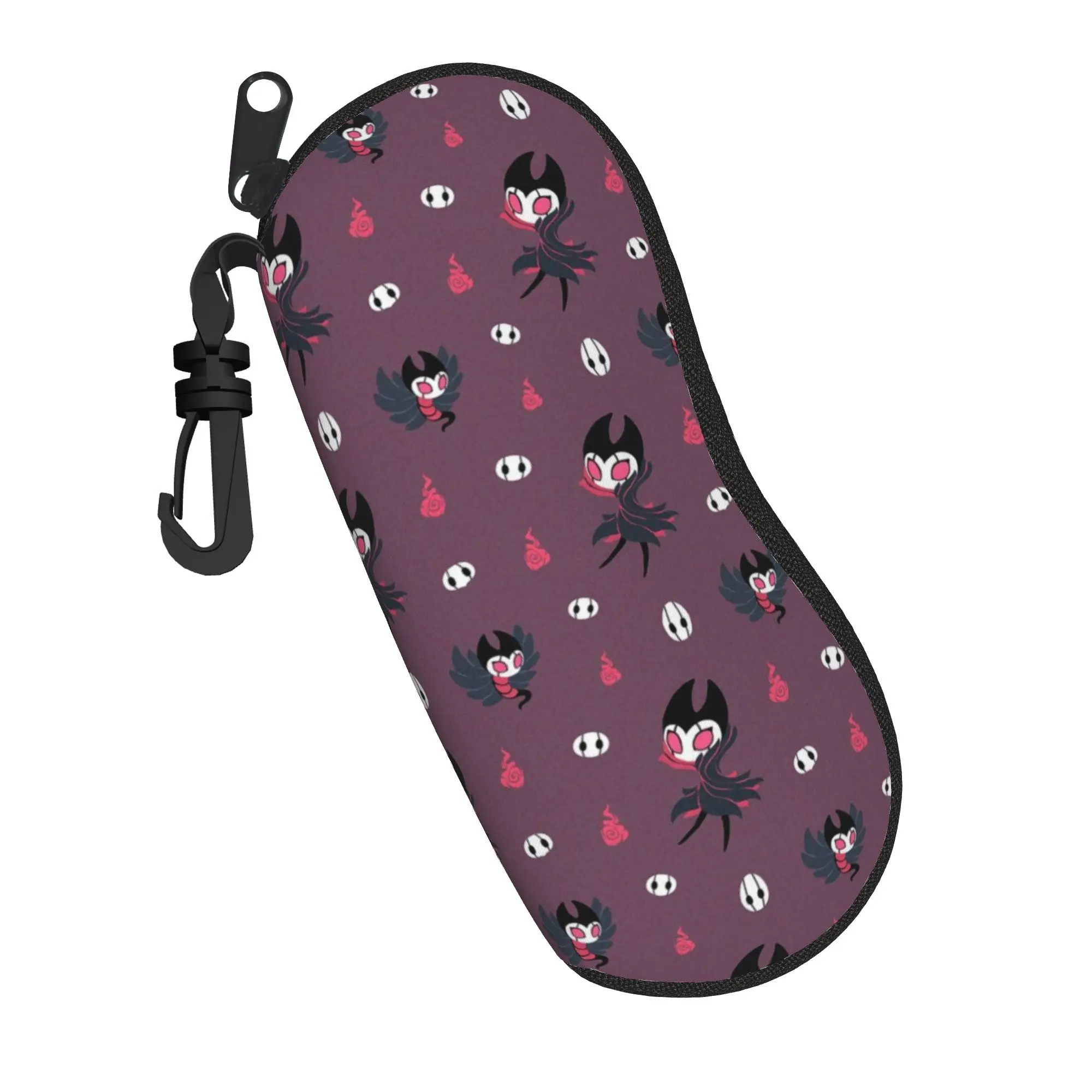 Harajuku Cartoon Glasses Case Hollow Knight Silksong Merch  Zipper  Sunglasses Storage Box Ins Style Sunglasses Box