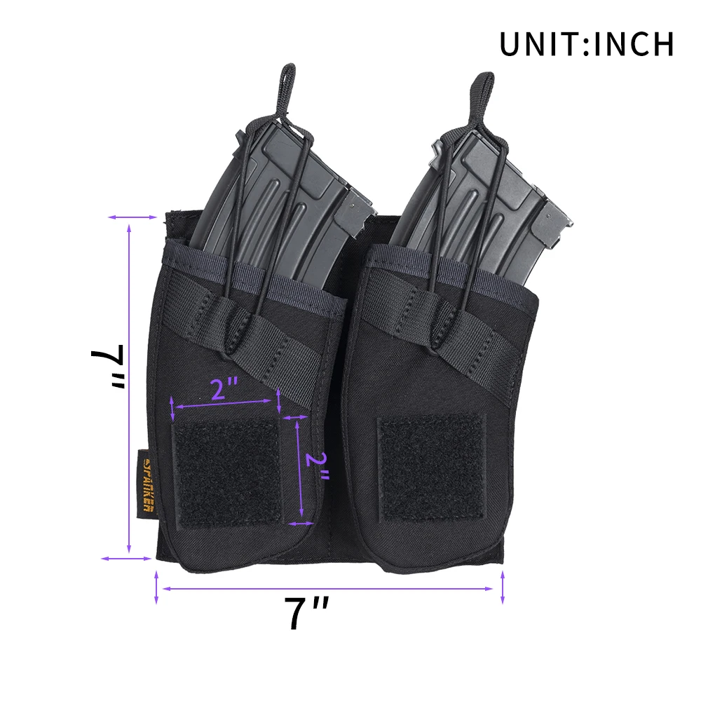 EXCELLENT ELITE SPANKER Tactical Magazine Pouch Double Open Top Magazine AK Mag Pouch Airsoft Gun Accessories Torch Holster