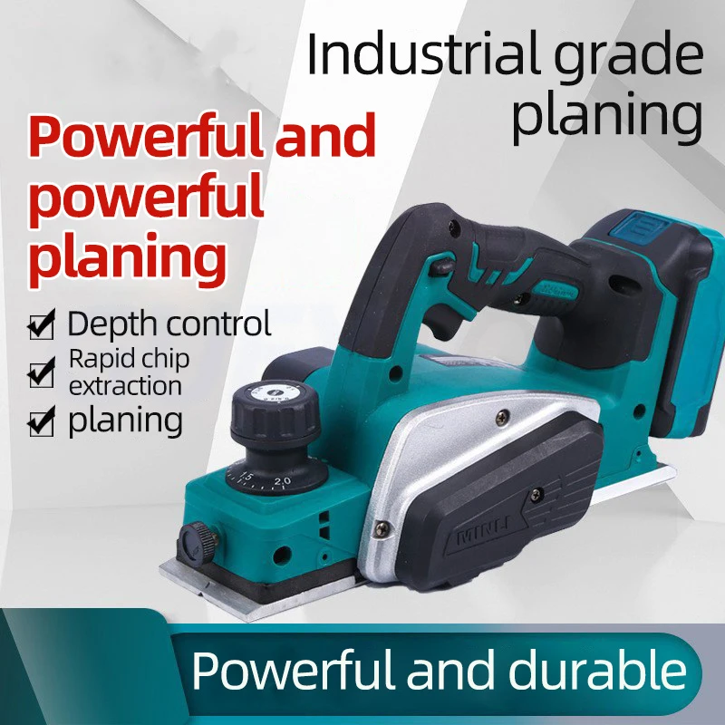 18V Rechargeable Electric Planer Electric Brush arpentry Router Wood Woodworking Trimming Cutting Machine Thicknesser Power Tool