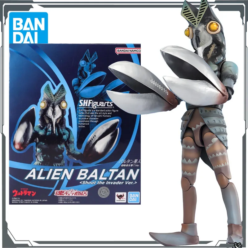 

Bandai Original S.H.Figuarts Series Alien Baltan Anime Action Figures Toys for Boys Christmas Gift Collectible Model Ornaments