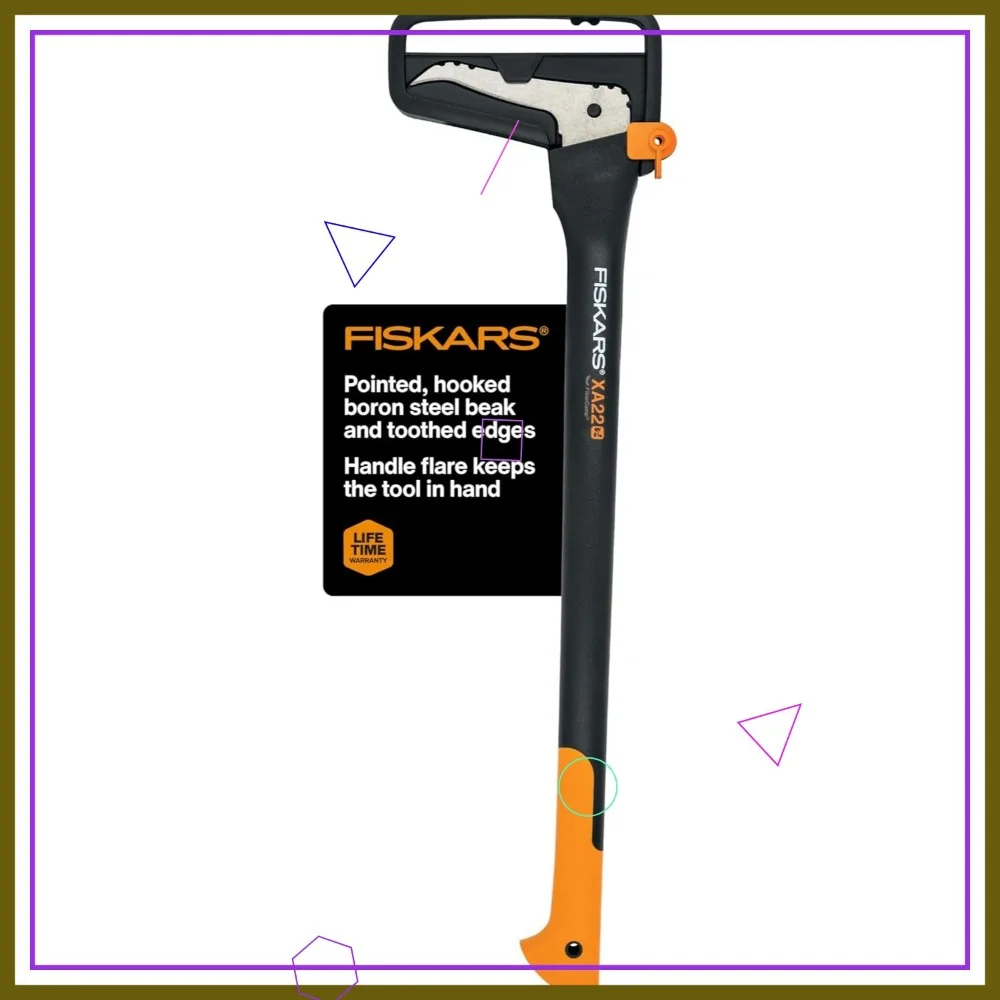 خطاف مقاس 28 بوصة لسهولة التعامل مع السجل: رفع وسحب الحطب مع أداة اختيار حادة وخفيفة الوزن