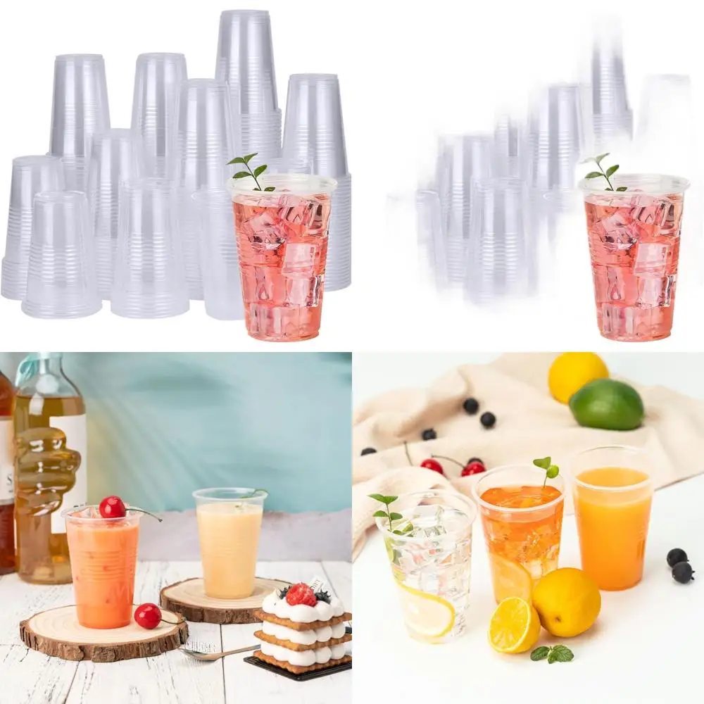 

9-Ounce Clear Disposable Plastic Cups, 2000 Pack, Ideal for Special Events and Holidays
