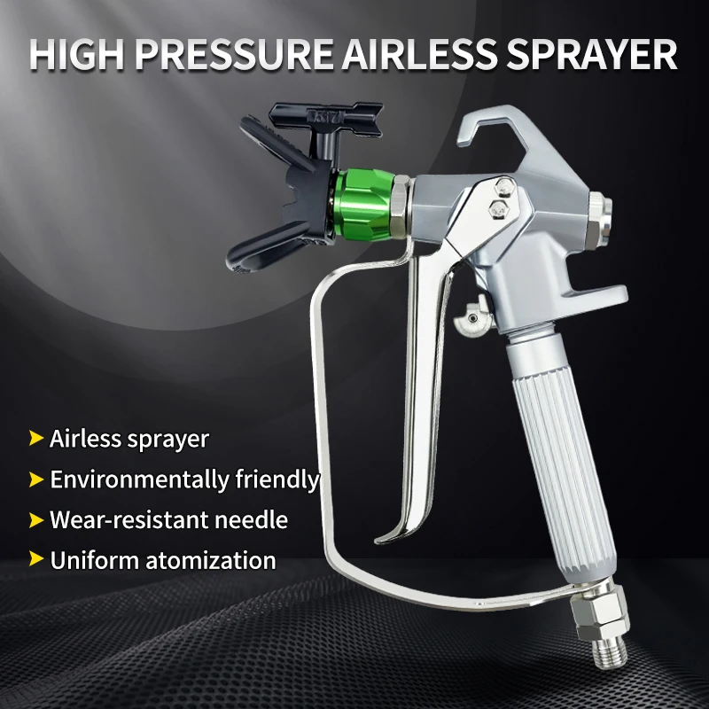 Airless Paint Spray Gun High Pressure 3600 PSI with 517 Reversible Nozzle Tip Paint Sprayer Accessories