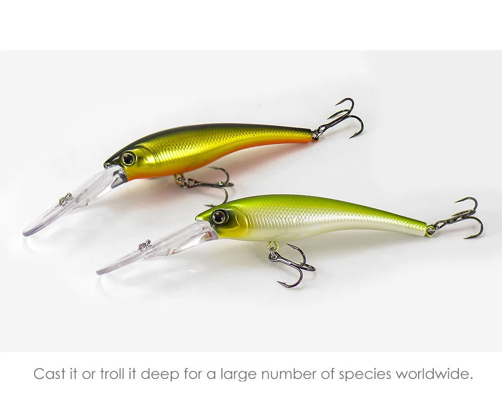 COUNTBASS Kurbelköder 90 mm 3-1/2" 13 g 1/2 oz. Tauchen 5 m 16 Fuß Angeln Kunststoff Shad Wobbler Barsch Leurre Angler's Hardbait Köder – Detail 10