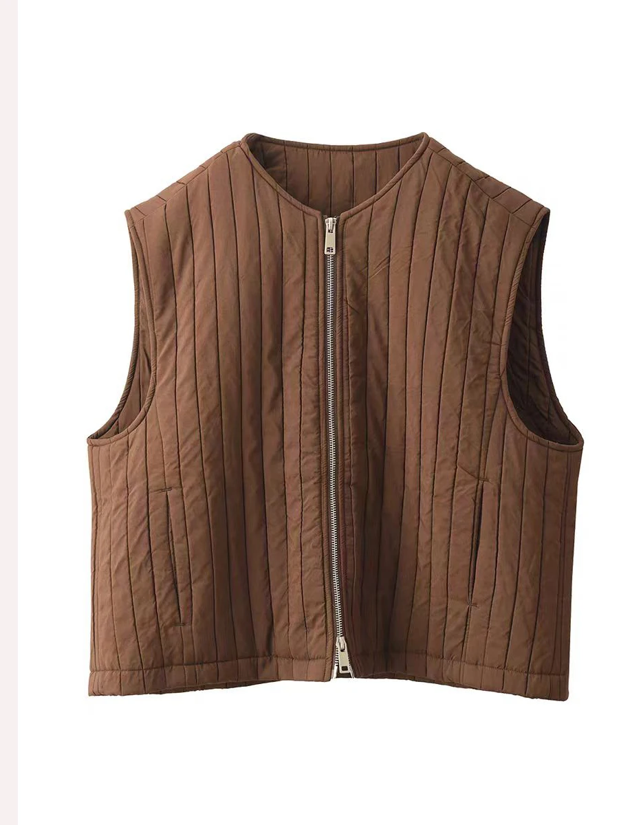 أصيلة خريف شتاء Thiened مبطن سترة Jaet Faionable زيبر Wirel سترة مفتوحة ملابس خارجية سترة طول منتظم #5