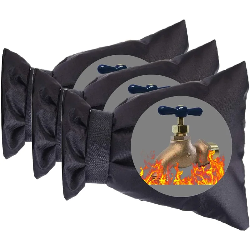 

1/3PCS Waterproof Winter Outdoor Faucet Cover Reusable Tap Sock Garden Spigot Anti-Frost Insulation Sleeve for Freeze Protection