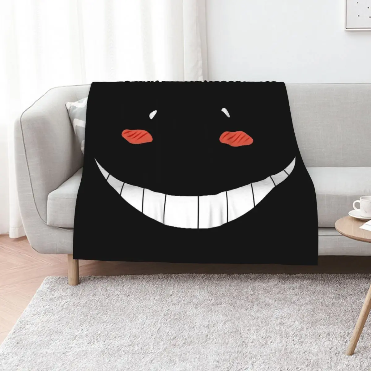 

Smile Face Koro sensei Assassination Classroom , Koro Smiling Face Throw Blanket Thermal Weighted Luxury Thicken Luxury Blankets