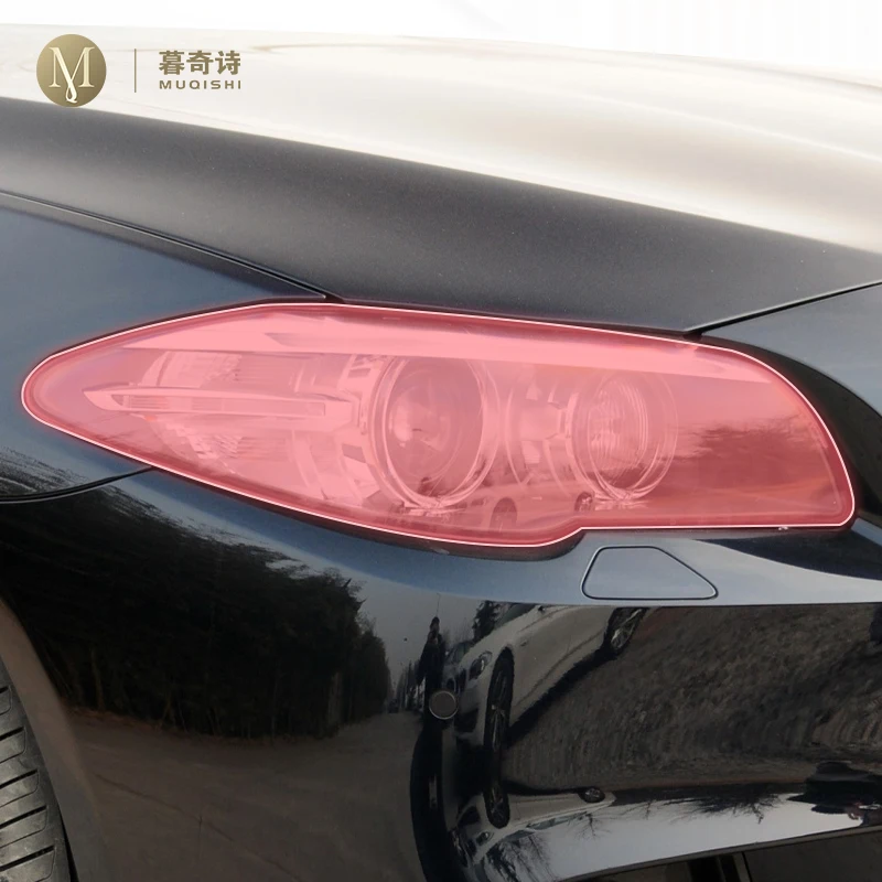 

Для BMW F10 F11 2014-2017 предварительно вырезанная автомобильная внешняя фара устойчивая к царапинам защитная пленка из ТПУ прозрачная/копченая черная