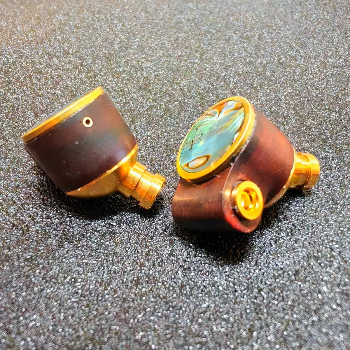 سماعة أذن خشبية FENGRU-Carbon Nanotube DLC ، غشاء أزرق ماسي ، في الأذن HiFi ، كابل MMCX قابل للفصل لعشاق الصوت ، 10 *