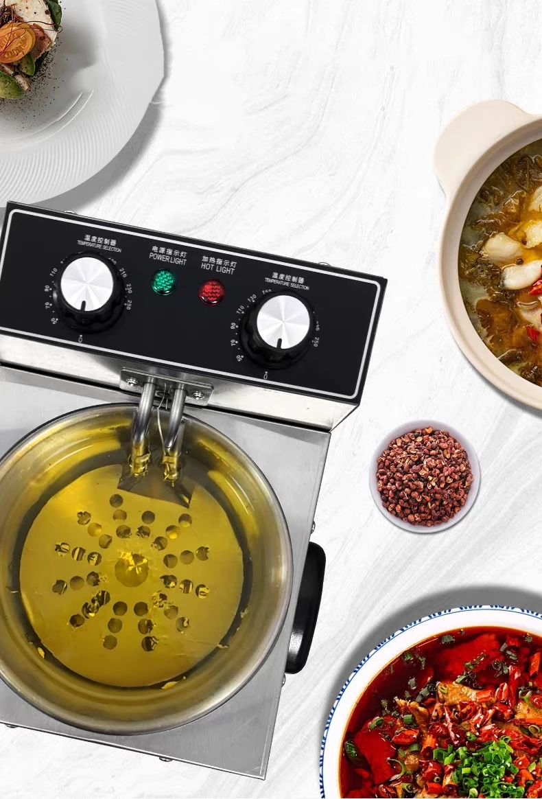 Constant Temperature Oil Heater Hot Oil Pot Commercial Small Heater Disassembled Clean Separate