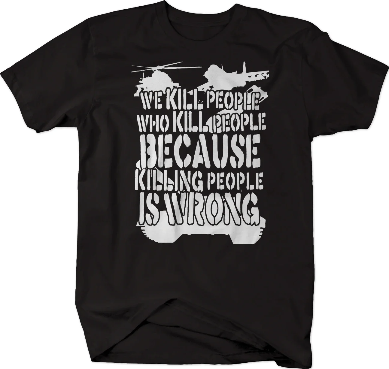 

Kill People War Capitalism Business Liberal Peace Inscriptions T-Shirt 100% Cotton O-Neck Short Sleeve Casual Mens T-shirt