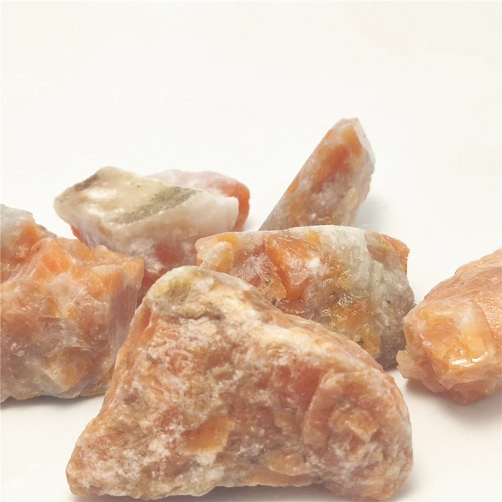 90-100g Natural Rough Sunstone Mineral Quartz Crystal Irregular Raw Gemstone Reiki Healing Crystal Home Decoration Crafts