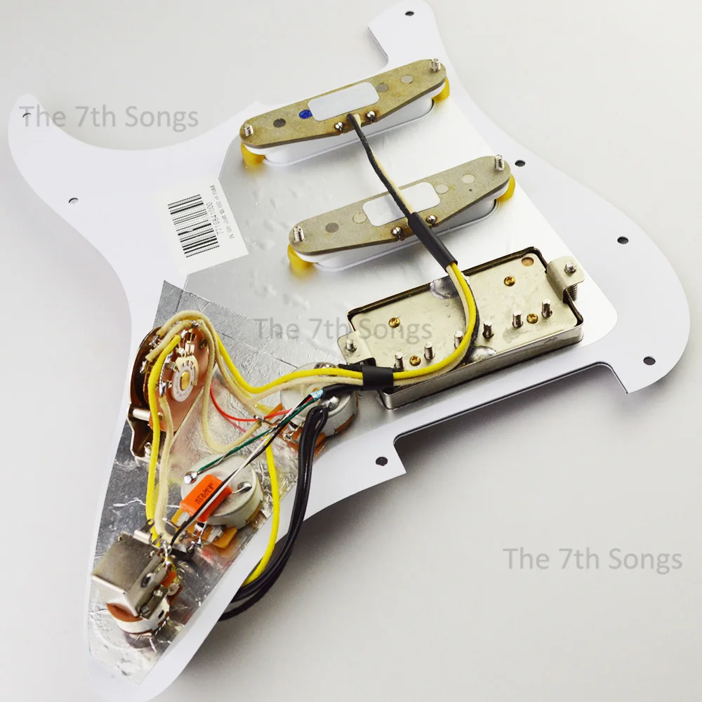 Coil Splitting HSS V70 / V63+ Pickups Alnico 5 Loaded Pickguard Guitar Wiring Electric Guitar Prewired Multiple Colors