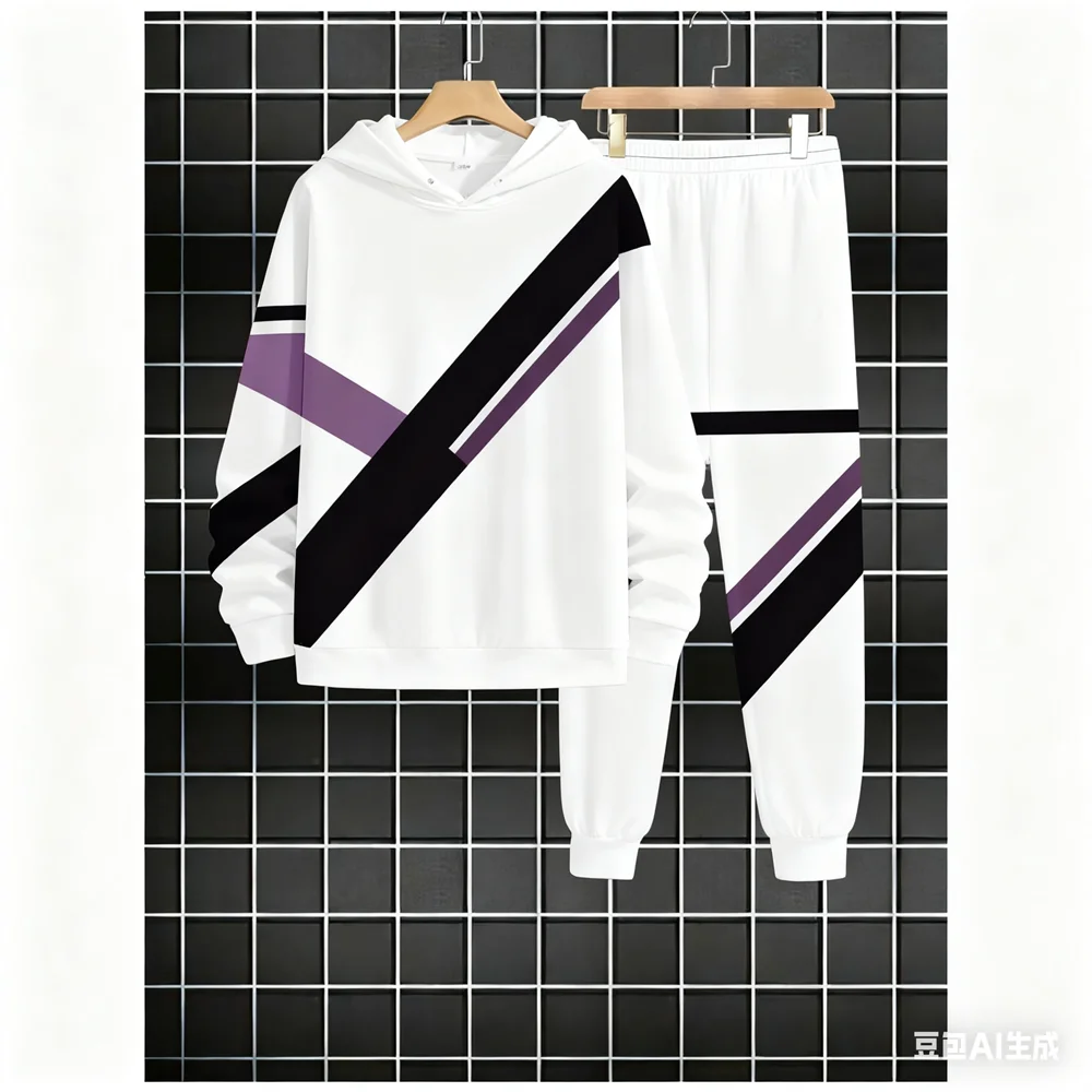

Осенний мужской комплект толстовки с капюшоном, мужской и женский комплект с 3D полосками и принтом, мужская одежда, зимний спортивный комплект для отдыха