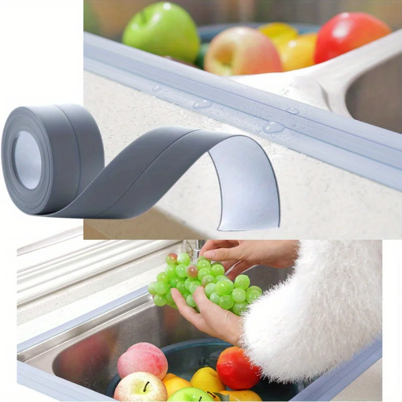 Bathroom Waterproof Wall Stickers Sealing Tapes Wall Decorations PVC Adhesive Sealling Strips Sink Edge Tape Kitchen Accessories