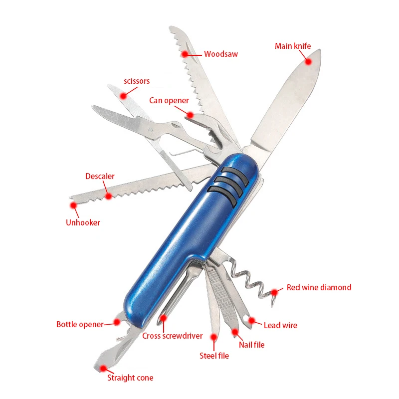 Outdoor Camping Hiking Hunting Knives Multifunctional Swiss Knife Pocket Portable Folding Knives Fold Knife