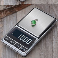 Mini Precision 0.01g Pocket Digital Scales for Gold Bijoux Sterling Jewelry Weight Balance Gram Electronic Scales 200/500G