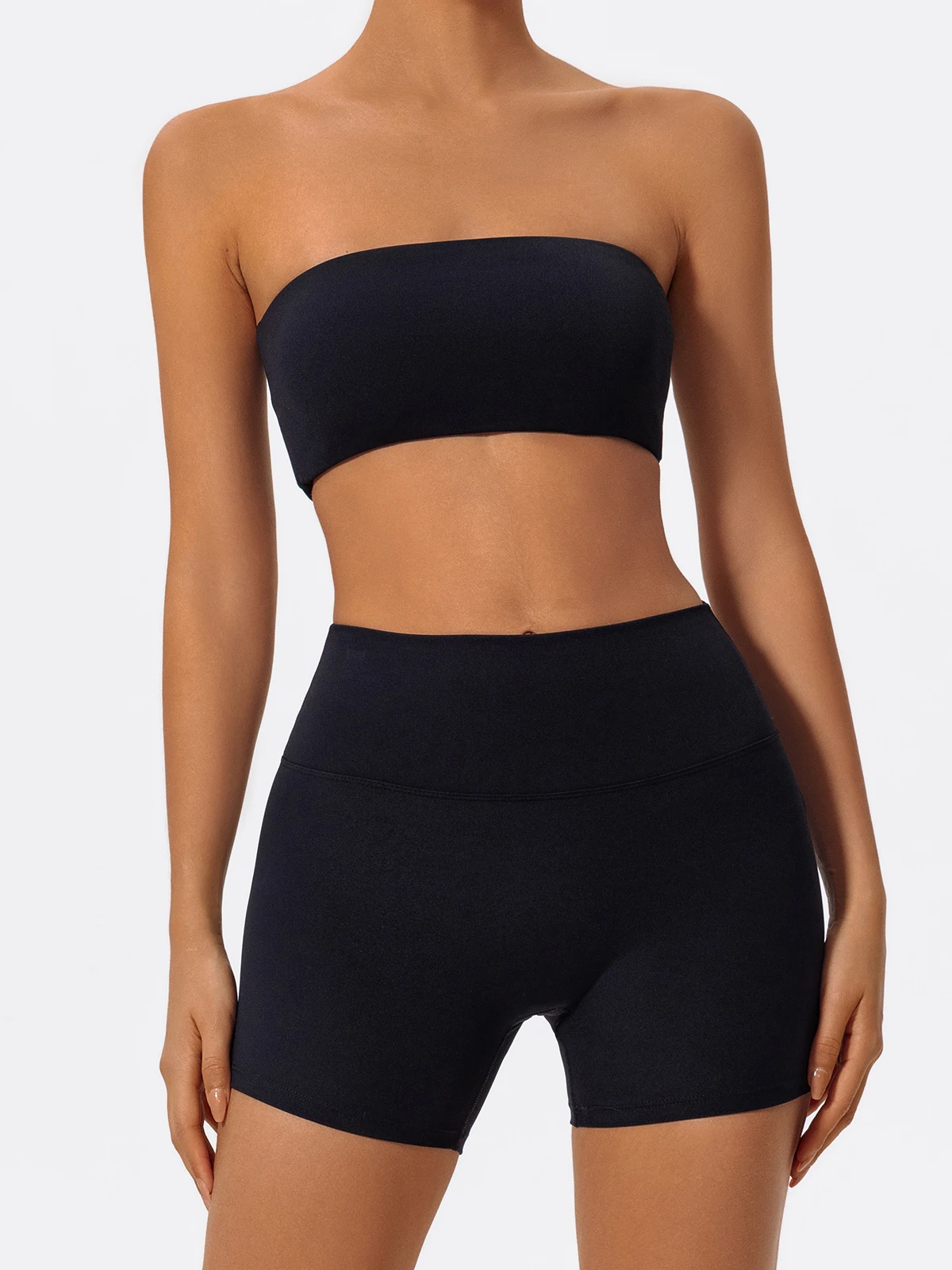 Hearuisavy Sommer Casual Sport-BH Gym Push-Up Unterwäsche Fitness Workout Trägerloses Bustier Bandeau Damen Yoga Kleidung Tube Top – Detail 15
