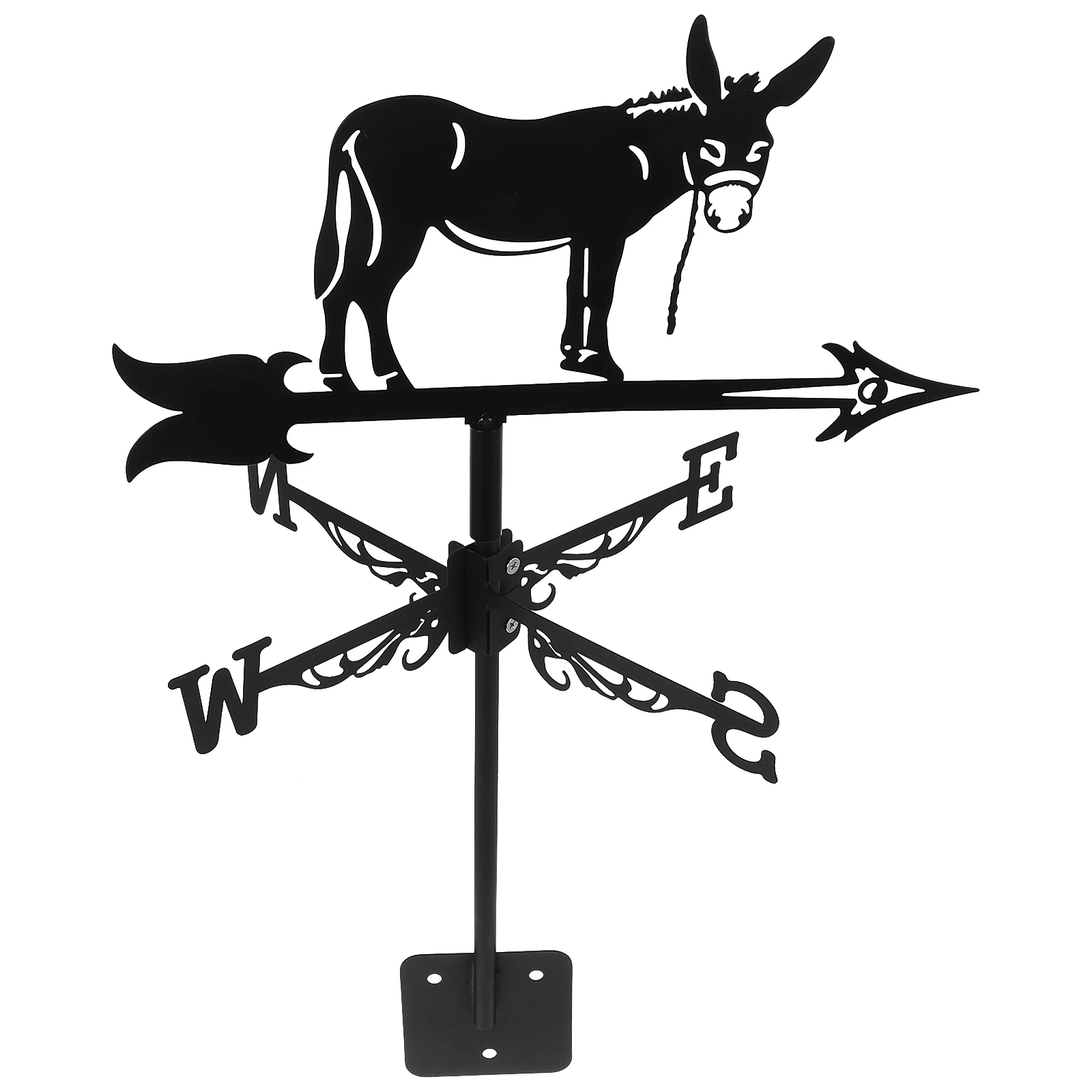 

Iron Donkey Weathervane for Roof Garden Shed Garage Barn Gazebo Metal Wind Spinner Direction Indicator Decorative Appeal