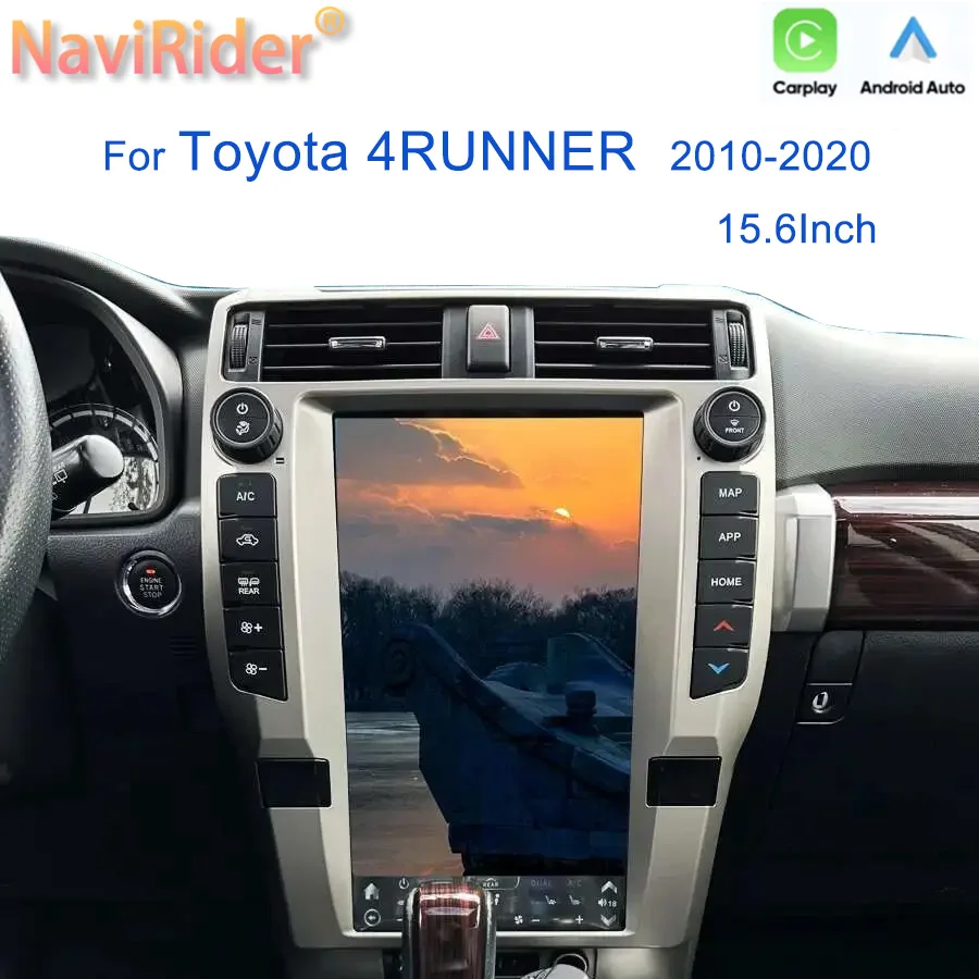 15.6inch Android Screen For Toyota 4RUNNER 4 Runner 2010-2020 Car GPS Navigator Auto Stereo HeadUnit Multimedia Player DSP BT 4G