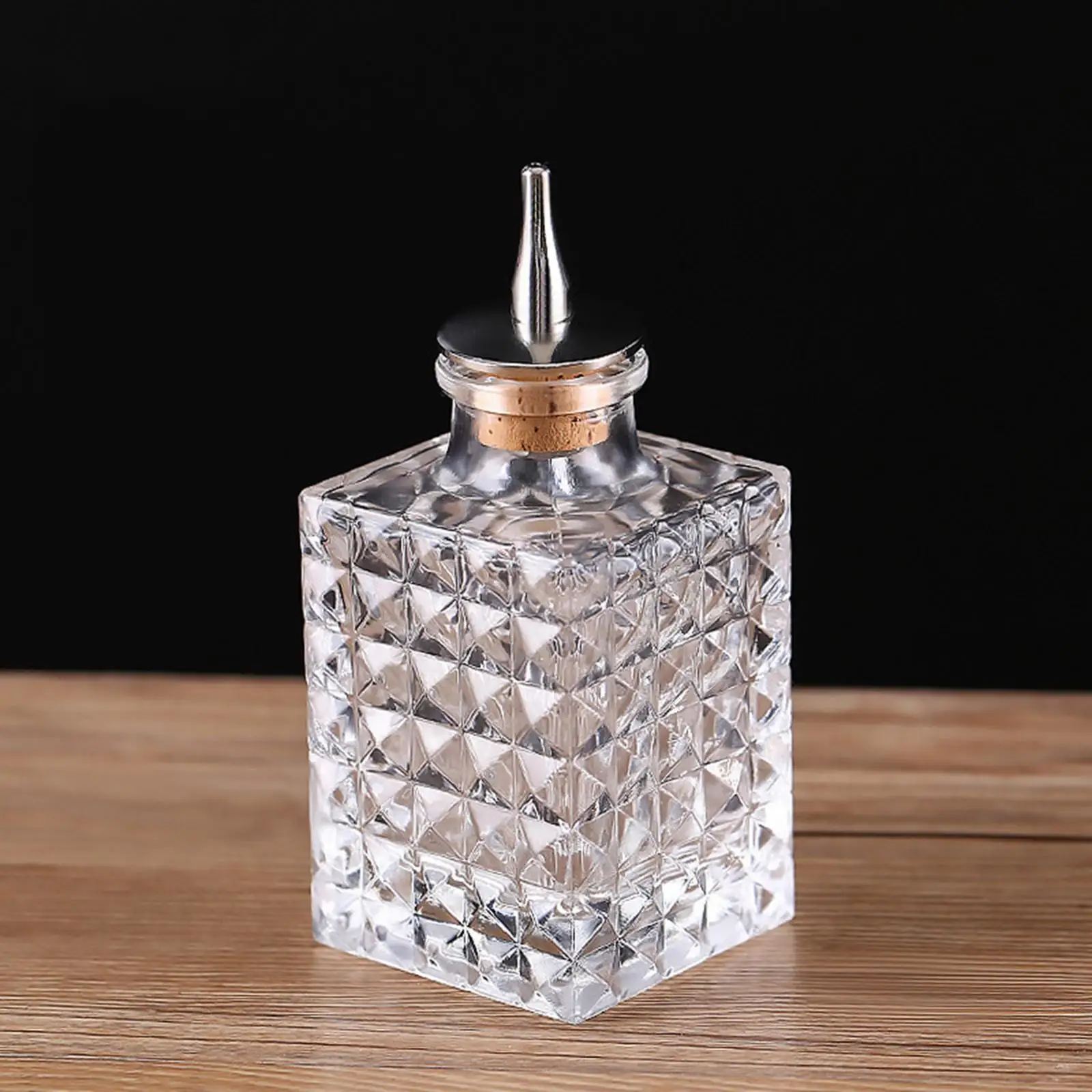 Vintage Style Glass Dasher Bottle for Making Cocktail Bitters and Infusions Home Bar Essential