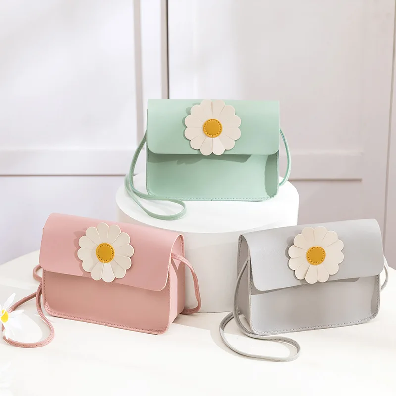 New Women's Fashion Shoulder Bag Korean Style Flower Small Square Bag Young Lady Crossbody Bags for Women