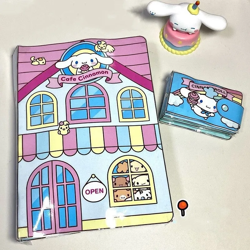 DIY Sanrio Kuromi Handmade Anime Gift Toys Sticker Quite Book Funny Montessori Educational Toddler Game Interactive For Kids