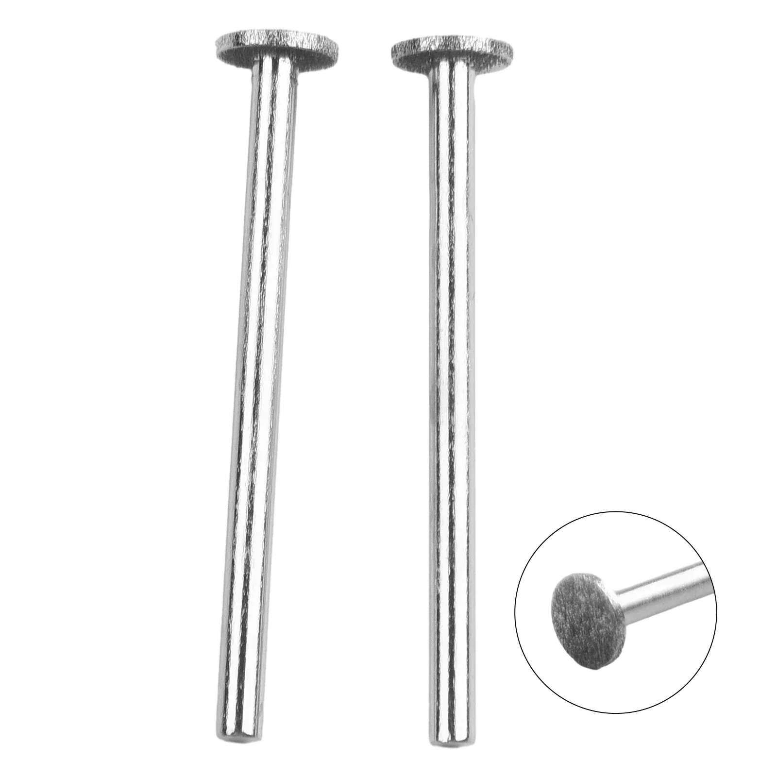 2PCS Diamond Grinding Head Burrs Abrasive-Polishing Jade Stone Carving 3mm-Shank Nail Bit Jade Stone Metal Cutting Carving Drill