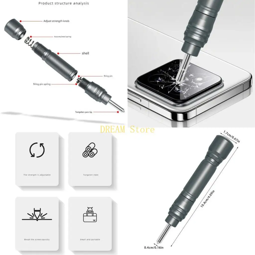 

Whirling Tail Force Regulation Glass Shattering Tool Mobile Repair Addition best sale