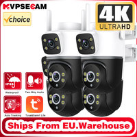 H.265 8MP Wireless CCTV Cameras Two Way Audio Waterproof PTZ WIFI IP Security Camera Tuya Smart Life Video Surveillance System