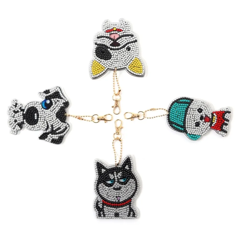 

DIY Diamond Painting Keychain For Puppies Series Keychain Pendant For Adult Kid Purse Handbag Decor Or As Present