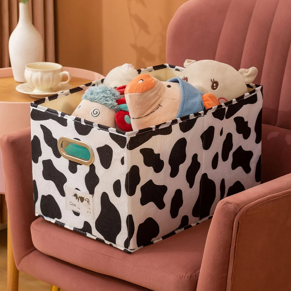 

Storage Basket Foldable Cotton Linen PP Board Clothes Organizer Large Capacity Storage Bin for Home Bedroom Sundries Container