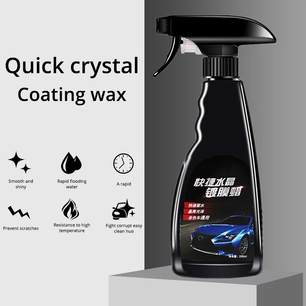 550ml Car Ceramic Coating Cleaning Polishing Crystal Plating Spray Sealant Paints Care Nano Hydrophobic Quick Coat Liquid Waxing