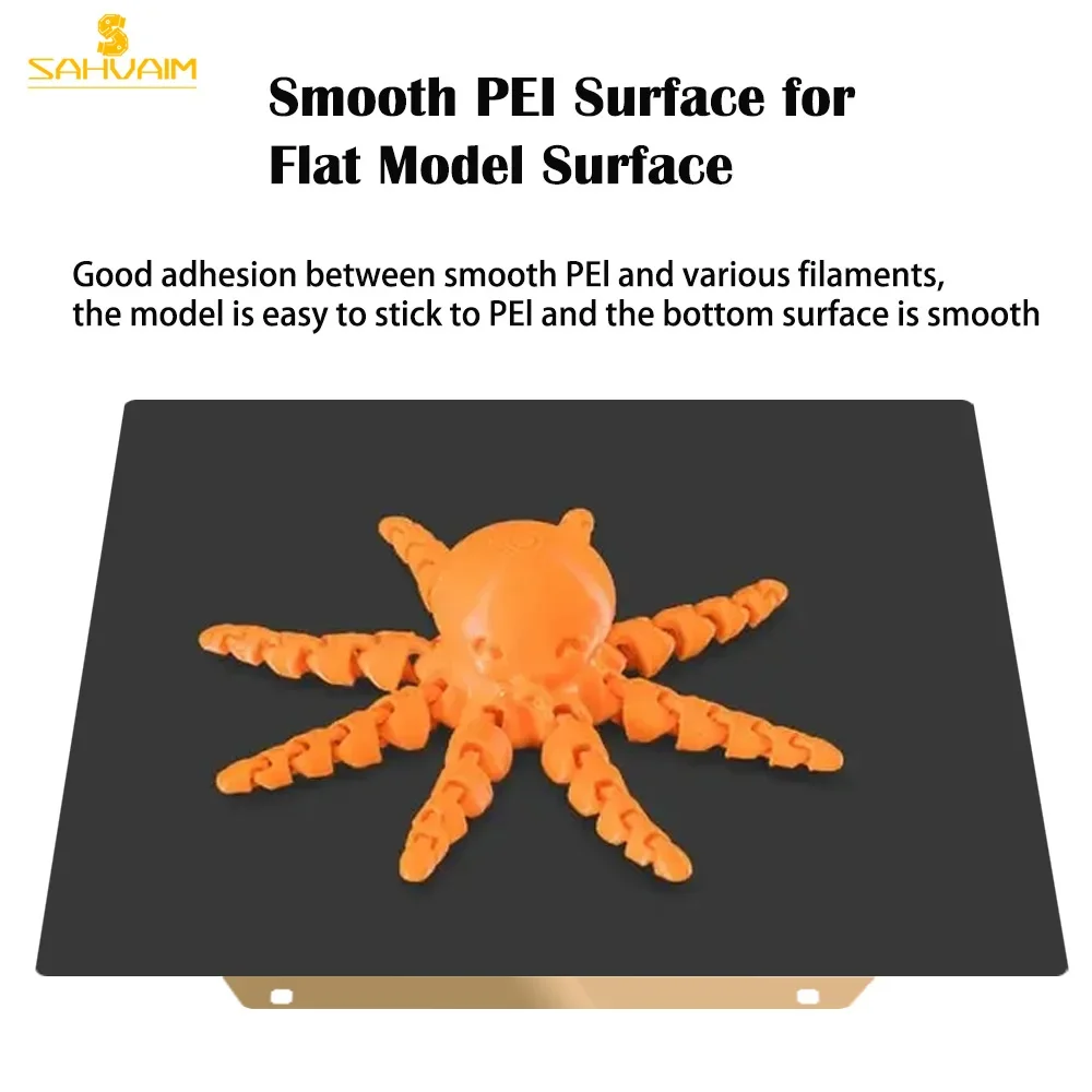 لوحة بناء مغناطيسية من PEI مزخرفة Pei 235x235 ناعمة لـ Flashforge Adventurer 5m Elegoo Neptune 4 Pro Ender 3 ملحقات السرير #5