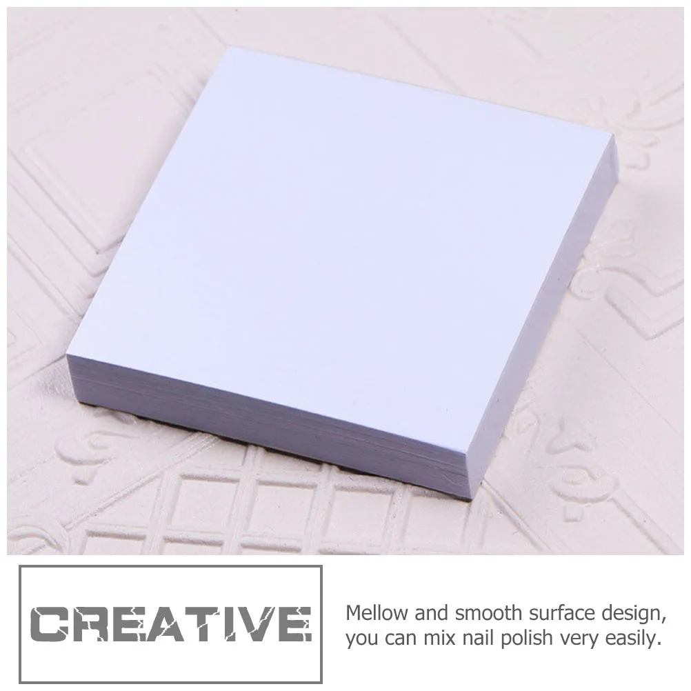 100Pcs Nail Polish Mixing Paper Practical Manicure Palettes for Home Salon Use Mellow Smooth Surface Design Nail Art Palettes